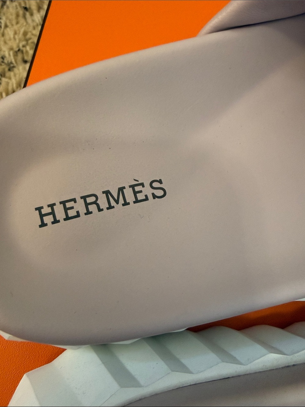 Hermes Infra Sandal Rose Porcelain Cross-Band Slide Sandals - Picture 6 of 8